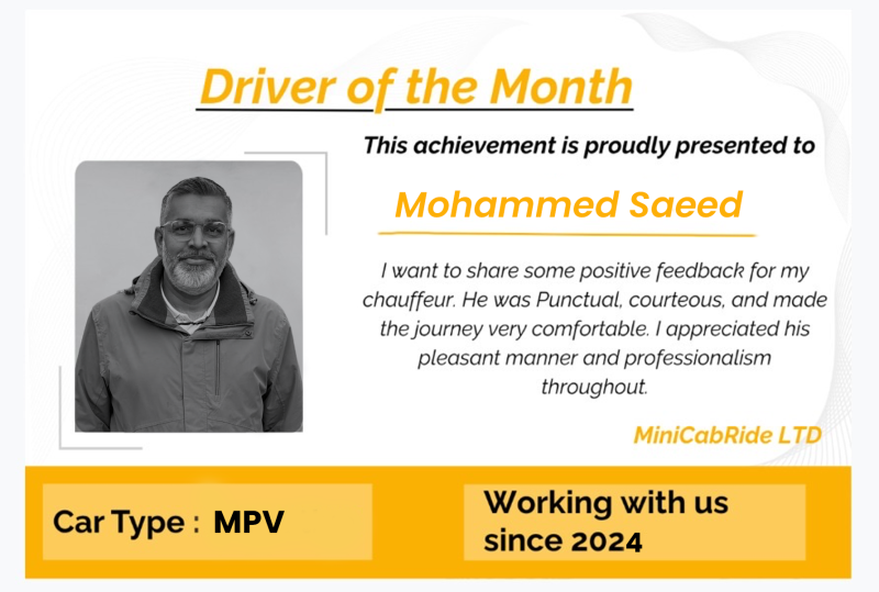 Driver of the month